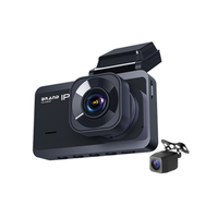 Caméra double tableau de bord 4K pour voiture, enregistreur vidéo DVR MicroSD 128 Go 16MP, grand angle 170°, prise en charge Wi-Fi GPS, vision nocturne, mode stationnement, enregistrement de conduite