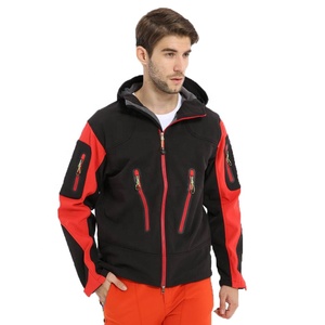 Giacca <span class=keywords><strong>Softshell</strong></span> con tasche personalizzate con ZIp giacca da sci da escursionismo con cappuccio da esterno in pile termico impermeabile con cappuccio - Product Image 2