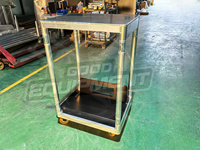 Carrito de Transporte Plegable de Aluminio con Ruedas para Altavoces Line Array, Ajustable en Altura