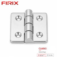 Charnière industrielle en acier inoxydable CL6065 |   Charnière à montage en surface finition miroir 60x65mm pour fenêtres et portes