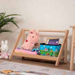 Estantería de madera maciza de diseño moderno desmontable, muebles educativos Montessori plegables para comedor, escuela, jardín de infantes - Product Image 5