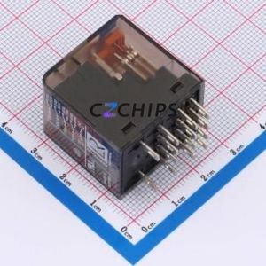 PT570012 Power Relay SOCKETABLE Relay 12V 4 Changeover: 4C (4PDT-Changeover)::: 240V-AC AgNi - Product Image 2