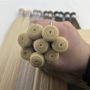 Extensiones de Cabello Humano Ruso Triple Virgen de Doble Trama, Finas, Invisibles, Rizadas, Onduladas, Slavic European Genius Weft, 12a - Product Image 2