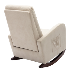 Fauteuil à bascule inclinable super confortable de style minimaliste, tissu en lin, couleur personnalisée pour la maison, le bureau, le salon, la chambre à coucher - Product Image 5