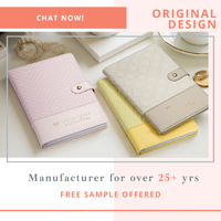 Carnet de planification quotidienne et hebdomadaire de luxe A5 à couverture rigide, personnalisable avec logo, faible MOQ, pour filles (OEM/ODM)