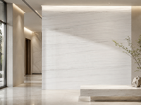 Dalles de marbre Bianco Dolomiti pour plans de travail de cuisine, murs de salle de bain, revêtements de sol, plateaux de douche, dessus de table, dessus de table basse, dessus de meuble-lavabo