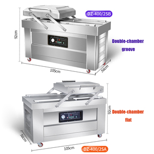 DZ-400 500 600 Vacuum Packing Machine Multi-Role Double Chamber Fruit Vegetable Vacuum Sealing Packaging Machine for Meat <b>Fish</b> - Product Image 3