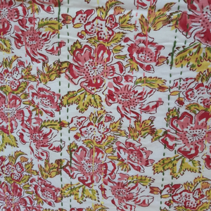 High Quality Custom Block Printing Fabric Bed Cover With Handmade Embroidery Design <b>Bedspread</b> Sheet King Size Home Bedding Sheet - Product Image 1