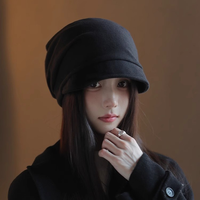 Bonnet tricoté noir à impression numérique, style décontracté et ample, pour femme, toutes saisons, ajustable, idéal pour les voyages, les activités de plein air et le quotidien