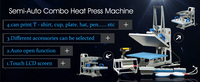 Presse à chaud 9 en 1 pour T-shirts, avec ouverture automatique, pour transfert par sublimation sur T-shirts, stylos, assiettes, tasses, chaussures