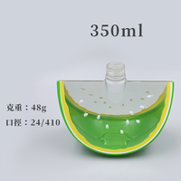 JINTIAN approvisionnement 350ml dessin animé Gel pompe bouteille PET pastèque forme distributeur de savon bébé Gel liquide bouteille