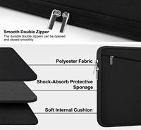 Housse pour ordinateur portable en néoprène pour MacBook, grande capacité, étui vertical décontracté avec poche, design léger