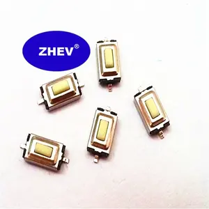 Customize SMD 3.7x6.1mm Normal Open Tactile Switch With 180GF Reel Pack