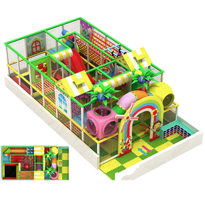 Aire de jeux intérieure avec zones de jeux souples en plastique durable et piscines à balles certifiées CE, capacité de 500 kg pour utilisation intérieure/extérieure - Product Image 6