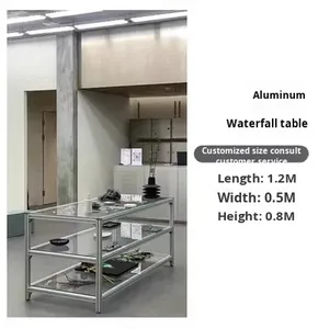<span class=keywords><strong>Table</strong></span> d'exposition pour magasin de vêtements, <span class=keywords><strong>table</strong></span> en alliage d'aluminium et verre, <span class=keywords><strong>table</strong></span> d'exposition de bijoux, <span class=keywords><strong>table</strong></span> de circulation, étagère d'exposition pour magasin de vêtements pour femmes - Product Image 6
