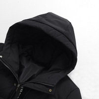Veste d'hiver en satin pour hommes de haute qualité brodée de logo personnalisé