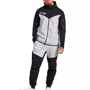 핫 세일 남자의 훈련 휘트니스 스포츠 트랙 세트 세트 캐주얼 스타일 테크 양털 면 스웨트 팬츠와 까마귀 사용자 정의 운동복 - Product Image 2