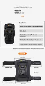 <span class=keywords><strong>Protezioni</strong></span> Professionali Traspiranti in PP per Ginocchia e Gomiti da <span class=keywords><strong>Moto</strong></span>, Set da 4 Pezzi, Antiurto e Resistenti al Vento - Product Image 4