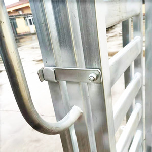 Clôture de cour de chiens, panneau en métal galvanisé, porte coulissante - Product Image 6