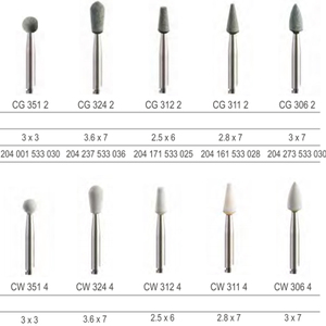 Tboom pietre bianche Arkansas montate pietre dentarie kit CG CW a bassa velocità Burs kit dentali - Product Image 4
