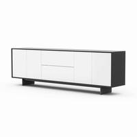 Meuble de rangement ATWOKA avec tiroirs et étagère arrière, unité de rangement moderne pour bureau et couloir