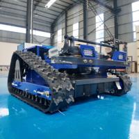Vente directe du fabricant Tondeuse robotisée télécommandée à chenilles Prix réduit Livraison gratuite Robot de désherbage haute puissance