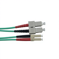 Kabel Serat Optik Multimode COMTON OM3 50um Berlapis Baja Stainless Steel LC UPC ke SC UPC dengan Jaket LSZH/PVC Bersertifikasi ROHS/REACH