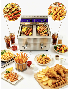 <span class=keywords><strong>Friteuse</strong></span> à gaz commerciale haute performance 20L, <span class=keywords><strong>cuve</strong></span> pour poulet frit croustillant, frites, snacks, aliments pour les restaurants de restauration rapide et la vente ambulante - Product Image 1