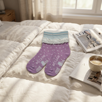 Chaussettes en coton antidérapantes pour filles-Chaussettes à froufrous confortables pour les tout-petits et les enfants