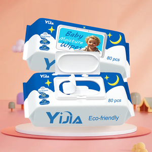 Salviette per neonati originali senza plastica 99.9% salviettine a base d'acqua per neonati senza profumo per la pelle sensibile all'ipoallergenico campione OEM - Product Image 3