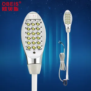 Sewing machine parts metal dimmable goonseneck fixed iron stents 18-LED working light for industrial sewing machinery