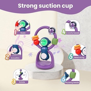 <span class=keywords><strong>Chaise</strong></span> <span class=keywords><strong>haute</strong></span> lumineuse <span class=keywords><strong>ventouse</strong></span> jouets développement infantile activité jouets avec musique lumière meilleurs jouets de rotation interactifs - Product Image 3