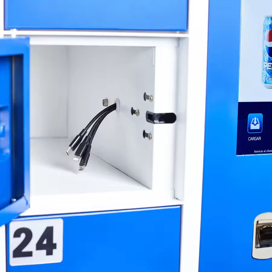 ORANGLES OEM ODM Customizable Multilingual Advertising Display 7-inch Screen Self-Set Password Smart Mobile Phone Charging Locker - detailed closeup view - illustrating benefits - Image 3 of 6 | created for all | Shop OEM ODM Customizable Multilingual Advertising Display 7-inch Screen Self-Set Password Smart Mobile Phone Charging Locker North Carolina | Free Shipping ORANGLES