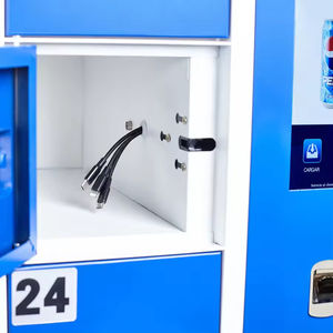 خزانة شحن هواتف ذكية قابلة للتخصيص OEM ODM متعددة اللغات مع شاشة إعلانية 7 بوصات وكلمة مرور قابلة للضبط ذاتيًا - Product Image 3