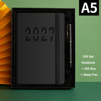 Carnet de notes A5 personnalisé avec logo, agenda 2027, journal quotidien, fournitures de papeterie promotionnelles