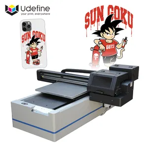 Udefine harga pabrik Format besar 6090 3 kepala Digital Printing UV Flatbed Printer