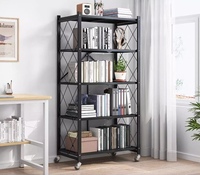Étagères de rangement de cuisine pliables sans installation, étagère de rangement multi-niveaux au sol, étagère de rangement mobile multifonctionnelle pour balcon