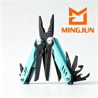 Pince multifonctionnelle portable pliable avec couteau multifonctionnel pour usage extérieur, urgence domestique et camping