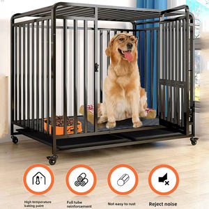 Plastik tepsi ucuz fiyat demir malzeme ile en çok satan kolay taşıma Metal köpek kulübesi Mult boyutu katlanır köpek kafesi - Product Image 1