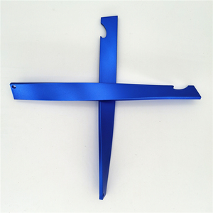 Twist Vervormen Flesopener Aluminium Blauw Custom Branding Reclame Metalen Flesopener