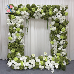 Promise <b>Artificial</b> Floral Arch White <b>Hydrangea</b> Greenery Handmade Wedding Decor Natural Style Reusable - Product Image 1