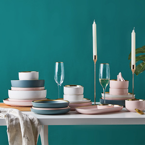 Nordic Style Ceramic Restaurant Tableware <b>Dinnerware</b> <b>Sets</b> <b>for</b> Dinner Dinner <b>Set</b> <b>for</b> One Person Stoneware <b>Dinnerware</b> <b>Sets</b> - Product Image 2