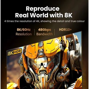 <span class=keywords><strong>สาย</strong></span>2.1 <span class=keywords><strong>HDMI</strong></span> 8K 8K 48กิกะบิตสาย <span class=keywords><strong>HDMI</strong></span> ไนลอนถักด้วยความเร็วสูง6.6FT 3.3FT 8K 60Hz สำหรับกล่องสัญญาณทีวี PS5 <span class=keywords><strong>Xiaomi</strong></span> - Product Image 3