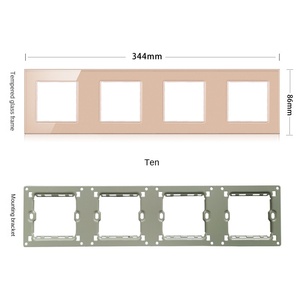 Hogar estándar de la UE resistente a los arañazos con panel de Interruptor táctil de marco de vidrio templado de 4mm - Product Image 5