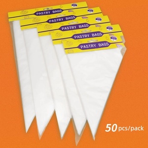 Bolsas de Repostería HDPE de 50 Piezas, 12 Pulgadas, Antiexplosión, Desechables, Antideslizantes, Ideales para Decorar Pasteles, Crema, Glaseado y Galletas - Product Image 1