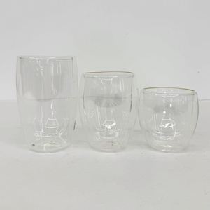Vasos de Vino Transparentes de Doble Pared de Borosilicato de Alta Calidad, Preperforados, de 8oz, 12oz y 15oz, para Decoración con Purpurina - Product Image 4