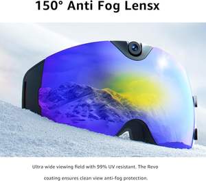 Kamera Aksi Olahraga Sudut Lebar 4K Wifi Ultra HD DV Kacamata Perekam Video Pov untuk Ski dan Vlogging - Product Image 4