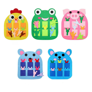 แผนภูมิกระเป๋าเข้าร่วมงานรูปสัตว์น่ารักสำหรับครูของตกแต่งบ้านโรงเรียนเด็กกระดานที่ยุ่งมอนเตสซอรี่รู้สึกว่ามีกระดานไม่ว่าง - Product Image 3