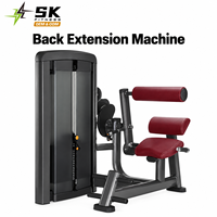 Machine de musculation professionnelle SK-L22 pour l'extension dorsale assise avec pile de poids, équipement d'entraînement du bas du dos pour salle de sport professionnelle