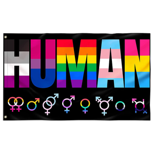 ธงผ้าโ<span class=keywords><strong>พ</strong></span>ลีเอสเตอร์100% ความภูมิใจ3X5ฟุตธงสีรุ้งธง Intersex มีห่วงทองเหลืองสำหรับความภาคภูมิใจวันความภาคภูมิใจ - Product Image 3